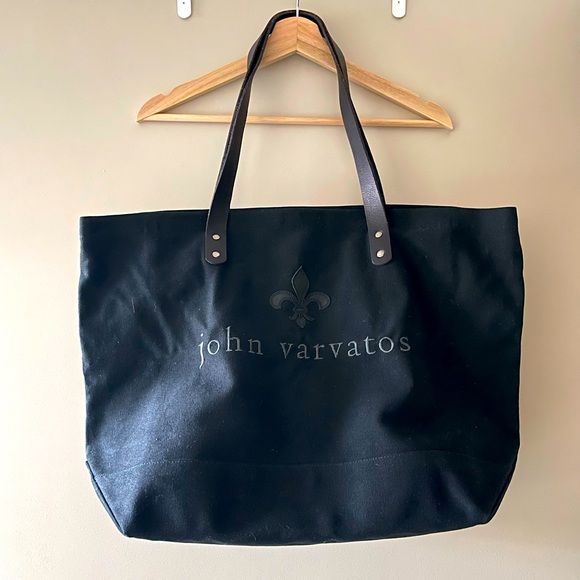 John Varvatos Large Canvas Tote Bag - Picture 1 of 7